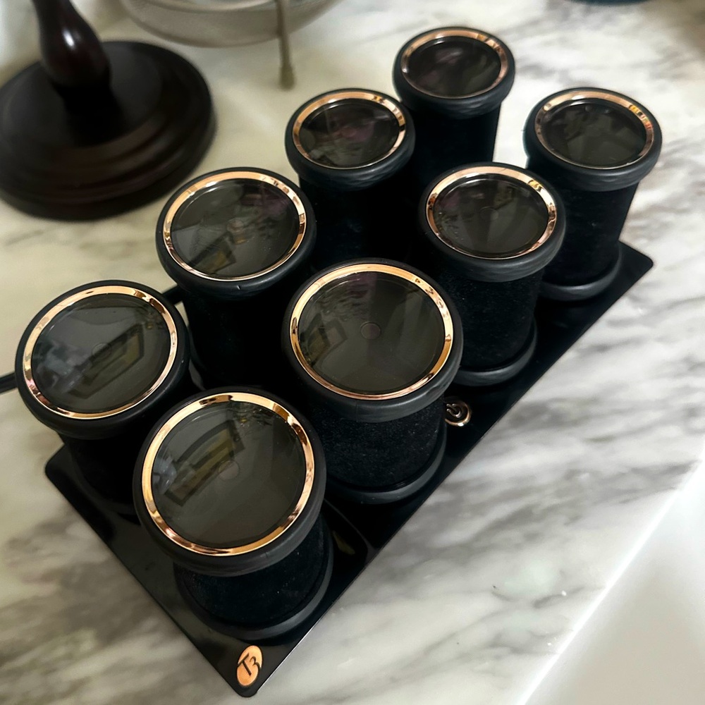 T3 Volumizing Hot Rollers Luxe Black Gold 🖤